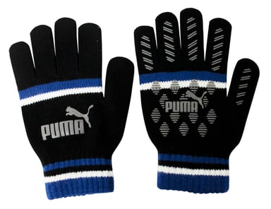 Puma Cat Magic Groot Logo Winter Heren Handschoenen Zwart Blauw 041678 01