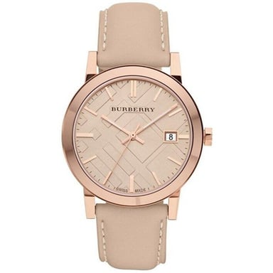 Burberry BU9014 Tan Dial Lederen Band Vrouwenhorloge