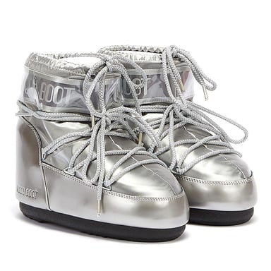 Moon Classic Icon Lage Glance Dames Zilveren Laarzen