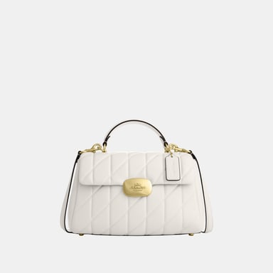 Eliza Top Handle in Quilted Leather