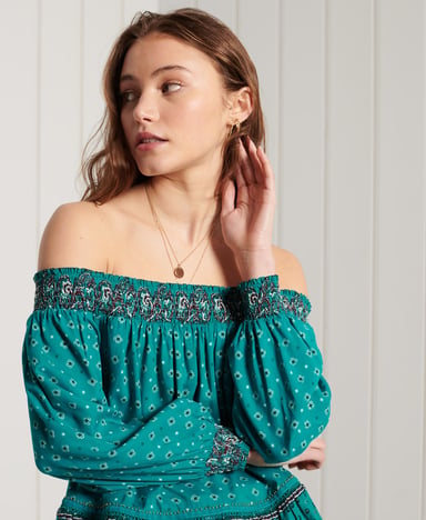 SUPERDRY Off-shoulder Ameera top