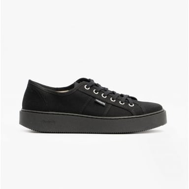UTOPï¿½A TOTAL Womens Canvas Trainers Black