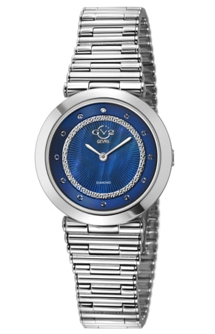 Womens Burano Swiss Quartz MOP Dial Stainless Steel Bracelet Diamond Watch