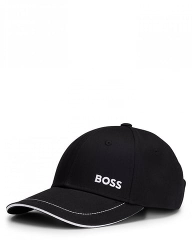 BOSS Green Cap-1 Heren Katoen-Twill Pet Met Logo Detail