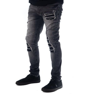 Mens Skinny Fit Ripped Jeans