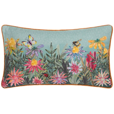 Wylder Nature Country Wilds Blossom Meadow Gedrukte Veren Rijke Kussen