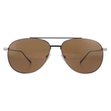 Salvatore Ferragamo Zonnebril SF201S 035 Grijs Bruin