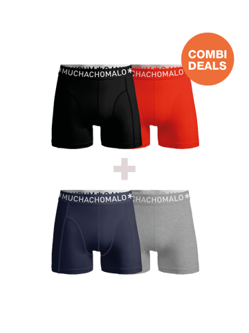 Muchachomalo Heren Boxershorts - 2+2 Pack - Mannen Onderbroeken