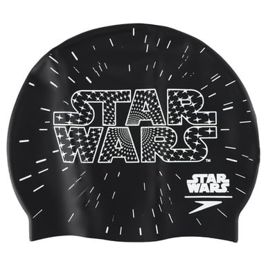 Speedo Star Wars Zwart Junior Slogan Opdruk Siliconen Badmuts
