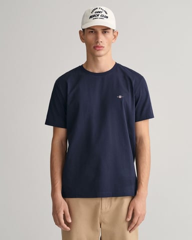 GANT Mens Regular Fit Short Sleeve Shield Logo T-Shirt