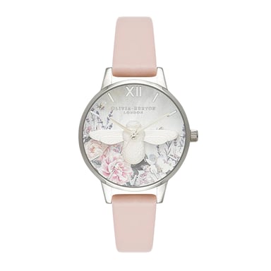 Olivia Burton Dameshorloge Kwarts Zilver