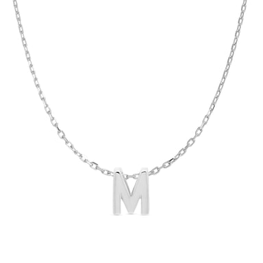 Ketting Luxenter, alfabet 925 sterling zilver met rhodium finish