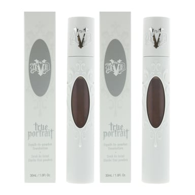 KVD Beauty True Portrait Liquid-To-Powder Foundation 30ml - Deep 096 x 2
