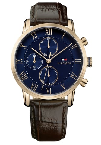 Tommy Hilfiger Kane herenhorloge Bruin 1791399