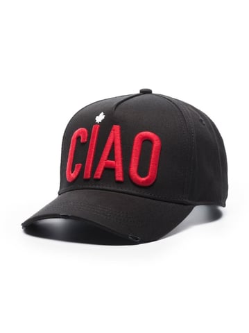 Dsquared2 Ciao logo-geborduurde pet zwart