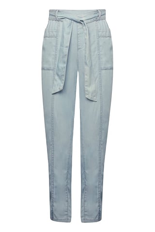 Chambray Relaxed Taper Trousers