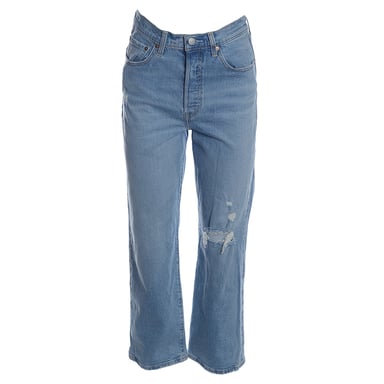Het enkelhoofd van de Levi's voor vrouwen in het midden van denim