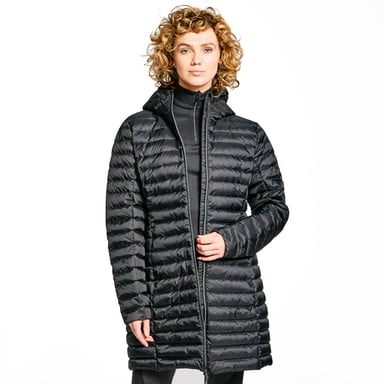 Peter Storm Women's Long Down Insulated and Water Repellent Jacket with Hood, Winter Coat