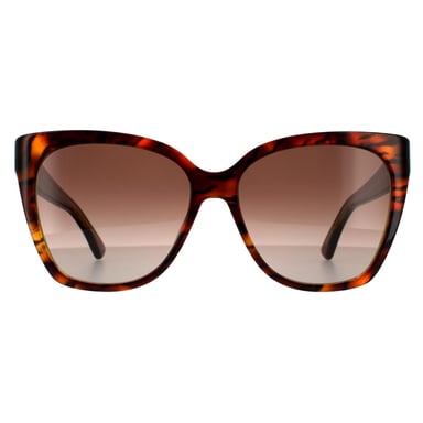 Moschino Vierkante Dames Havana Geel Bruin Verloop Zonnebril