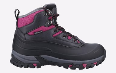 Cotswold Calmsden Rubberen Dames Wandelschoenen Grijs/Besrood