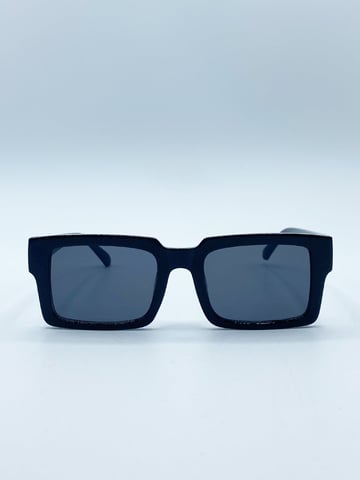 Square Frame Sunglasses in Black