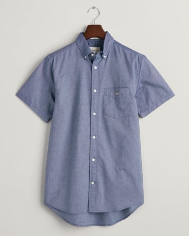 GANT Mens Regular Fit Short Sleeve Oxford Shirt