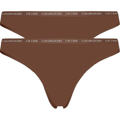 Calvin Klein Womens Pack CK One Cotton Thongs