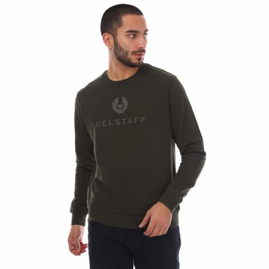 Heren Belstaff Signature Crewneck Sweatshirt in Groen