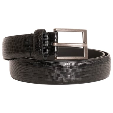 Barneys Originals Faux Leather Black Belt