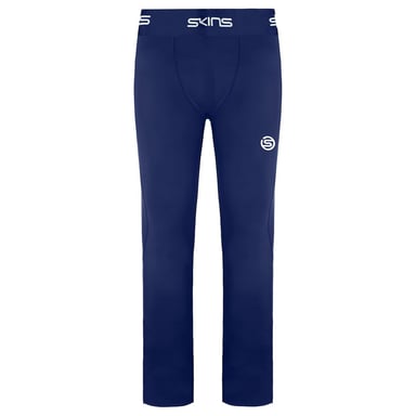Skins Series-1 Stretch Taille Navy Blauw Heren Lange Panty Legging SO00100019010