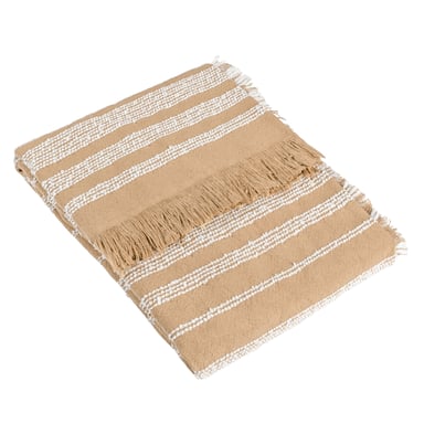 Höem Jour Boucle Garengordijn Woven Fringed Throw