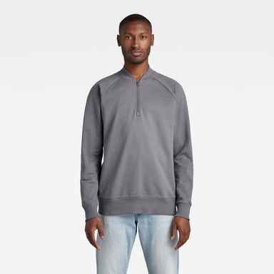 G-Star RAW Lightweight Sweater Bomber Half Zip