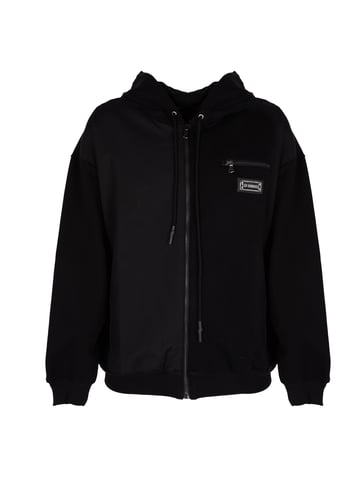 Les Hommes blouse Zip Hoodie Mannen zwart