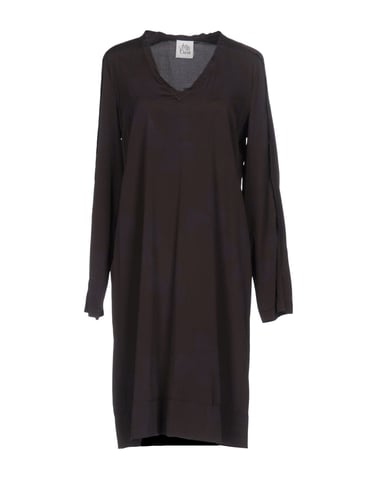Dress Attic And Barn Dark Brown Women's Silk