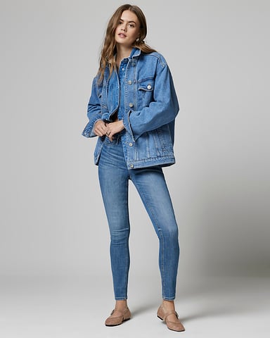 River Island Womens Super Skinny Fit Jeans Blue Molly Mid Rise