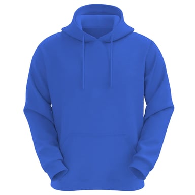 VR2 Denim Mens Plain Hoodie Long Sleeve Pullover