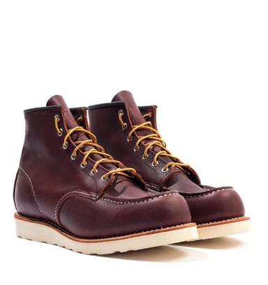 Herenlaars Red Wing 8138 Classic Moc Toe Leather in Bruin