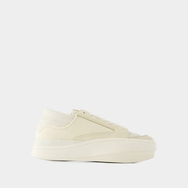 Sneakers Lux Bball Laag - Y-3 - Leer - Wit