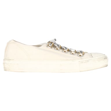 Christian Dior Walk’N’Dior Sneakers in White Cotton Canvas