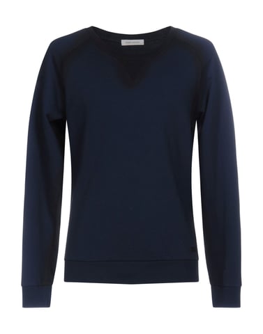Pierre Balmain Dark Blue Cotton Jumper