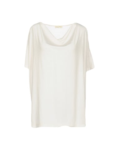 American Vintage Ivory Draped Neckline Blouse