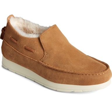 Sperry Moc-Sider Female Slip On Ladies Shoes TAN