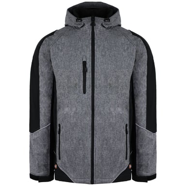Dickies Reflecterende Softshell Heren Grijs/Zwart Waterdichte Jas