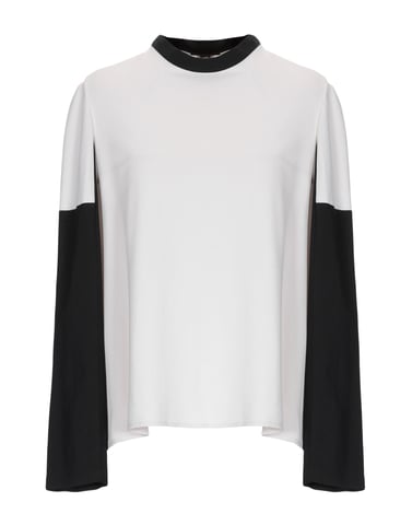 L' Autre Chose Ivory Two Tone Long Sleeve Blouse