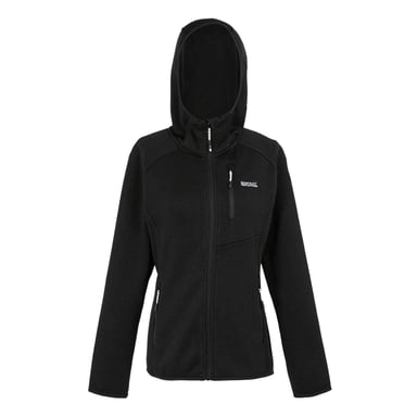 Regatta Dames/Dames Newhill Marl Fleecejas met capuchon (Zwart)