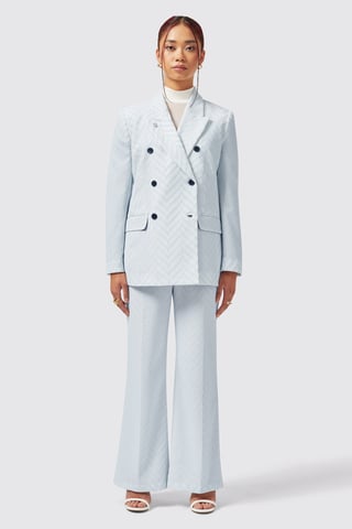 Iris Slim Fit Blue Trouser