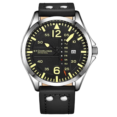 Zwart Pilotenhorloge Kwarts 44 mm