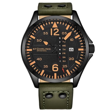 Kakigroen Pilotenhorloge Kwarts 44 mm