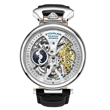 Zilver “Emperor’s Grand DT” Automatisch 46mm Skeleton
