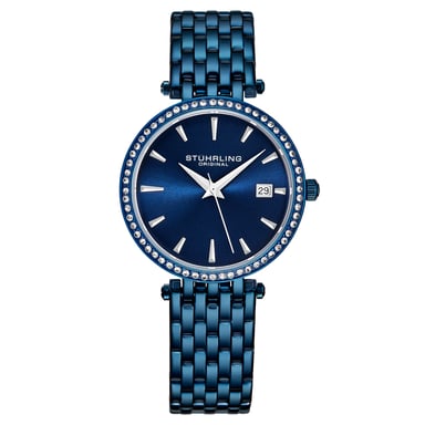 Marineblauw "Symphony" Kwarts 40 mm